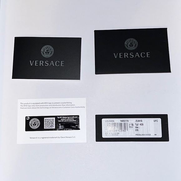 Versace Vitello+Nastro Greca Leather Sneaker in Sapphire+Neon Green Size 44